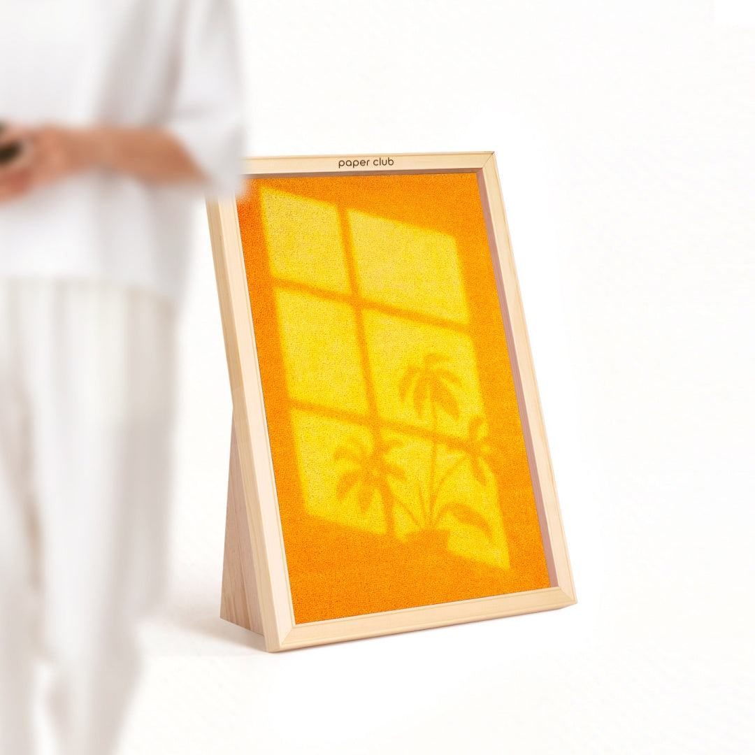 Art Oil Painting Frame Vertical Cat Scratcher - Orange Window