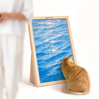 Art Frame Vertical Cat Scratcher - The Ocean