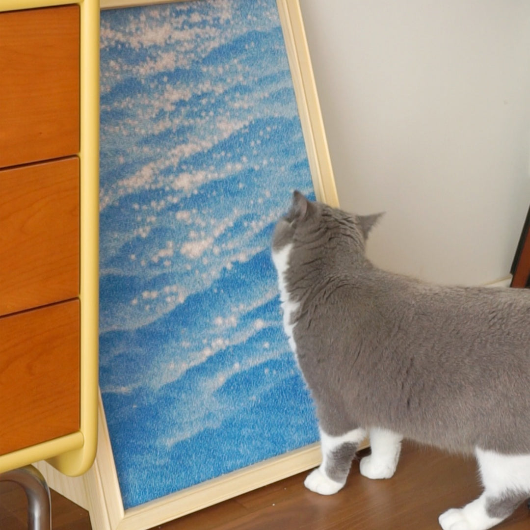 Art Frame Vertical Cat Scratcher - The Ocean