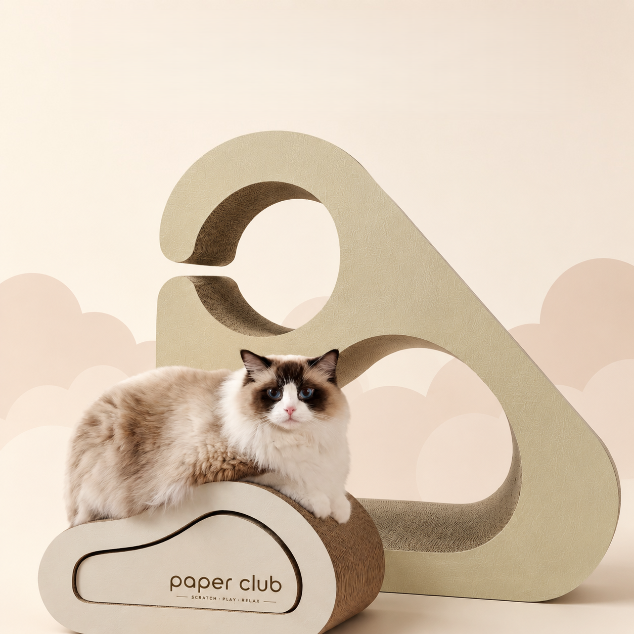 Cat Scratcher - Triangular Cloud Nest